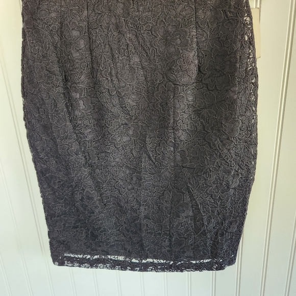 NEW LULUS Black Floral Lace Sweetheart Neckline Strapless Mini Dress LBD XS - Picture 3 of 8